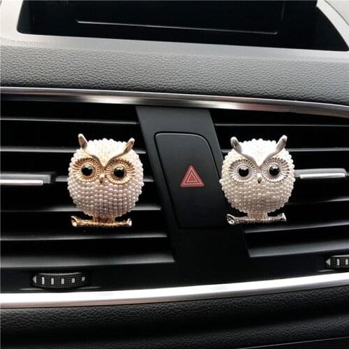 Metal Lovely Owl Air Freshener Car Decorative Perfume Seat Cartoon Car Styling Air Conditioner Perfume