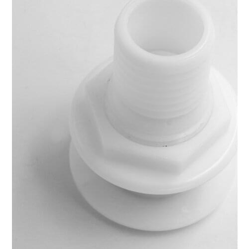 Nylon Plastic Barbed Standard Length 2" Straight Thru-Hull Connector