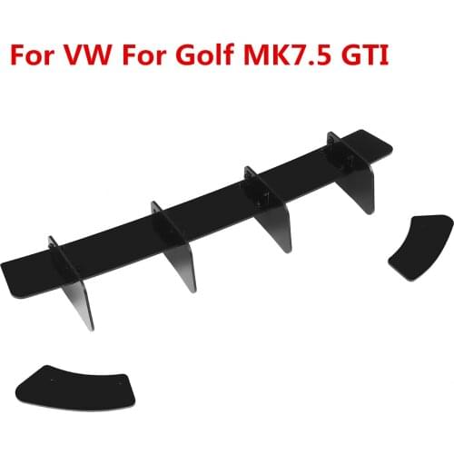 New Car Rear Bumper Diffuser Rear Side Splitters Spoiler Lip Guard Protector For Volkswagen For VW For Golf MK 7.5 GTI 2018-2019