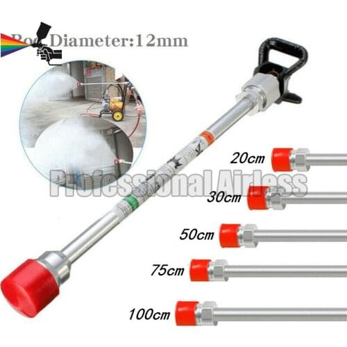 20/30/50/75/100cm Sprayer Extension Rod Airless Paint Spray Guns Tip Extension Pole for Graco Titans Wagner Spraying Machine