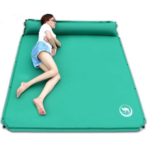 CS033-3 Broadened 160cm Automatic Inflatable Mattress Outdoor Cushion 190 * 160 * 3.5cm Large Spack Camping Mat for 2-3persons