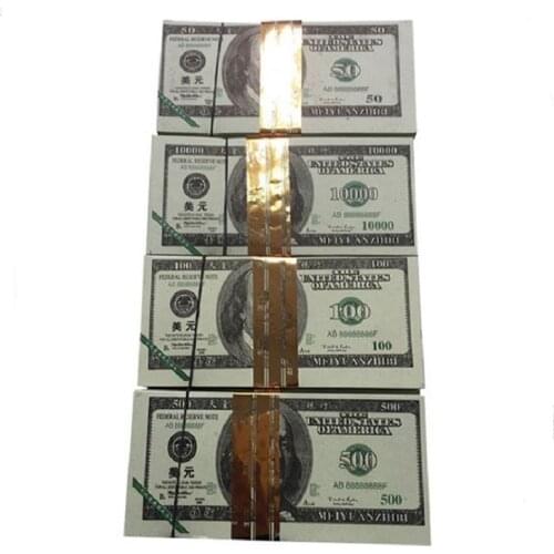 Random 80pcs/set Ancestor Money Heaven Hell Bank Notes Dollar USD Joss Paper Ghost Money Paper Money Honoring Ancestors 15x7.5cm