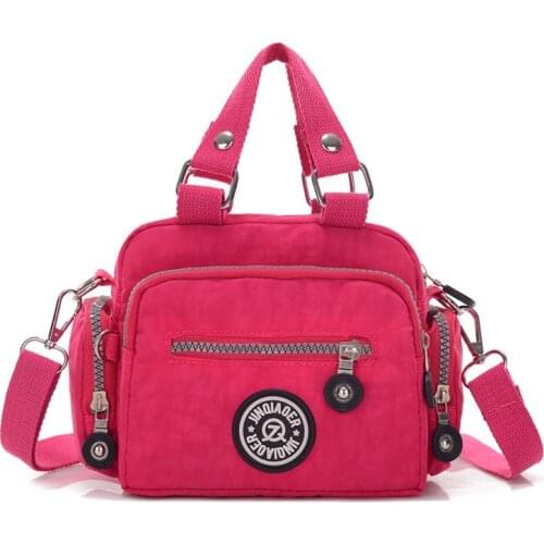 New womens solid travel waterproof handbag shoulder bag nylon bag for ladies female bolsa women fashion