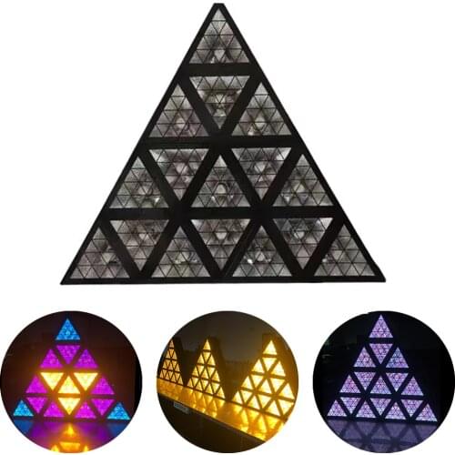 LED Triangle Pixel Control Light RGB 3IN1 Stage Stitching Effect Light 6/11/22/64/71 Channel 1800K DMX DJ Disco Background Lamp