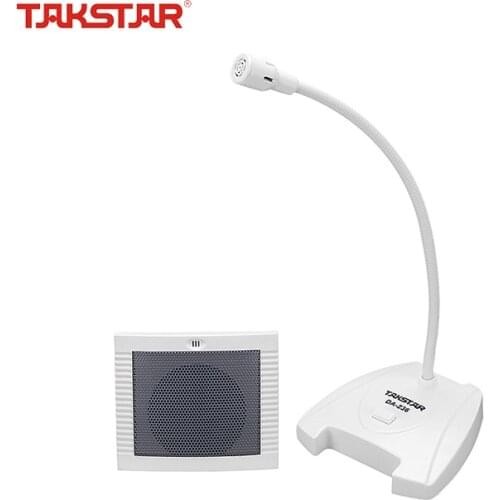 Takstar DA-236 Talk-back System One Set Two-way Window Intercom Loudspeakers for Post Offices Railway Stations Hospitals