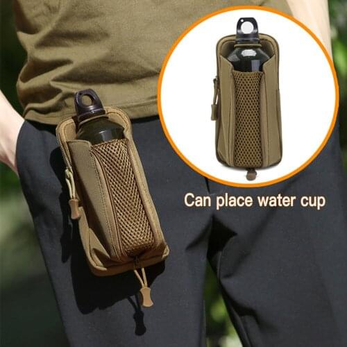 Tactical Molle Water Bottle Shoulder Bag Pouch Upgraded Travel Holder Sport Outdoor For Camping Hiking Fishing Bags X288