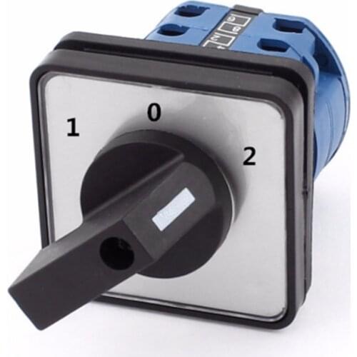 AC 500V 20A On-Off-On 3 Positions Universal Rotary Selector Cam Changeover Switch