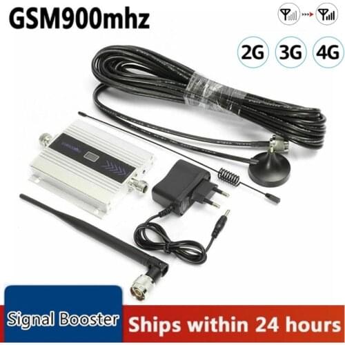 3G Celular Phone Signal Repeater Booster GSM 900MHz Signal Amplifier 2G/3G/4G Gsm Signal Boosters Repeater + Antenna Fullset