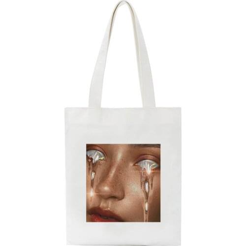 Vintage Casual Fashion Female Punk Hip Hop Canvas Large Capacity Ulzzang Ins Goth Black Fun Harajuku Shoulder Bags