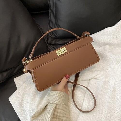 European and American Ladies Messenger Small Square Bag Western Style Shoulder Bag 2021 New Female Bag Simple Handbag Autumn