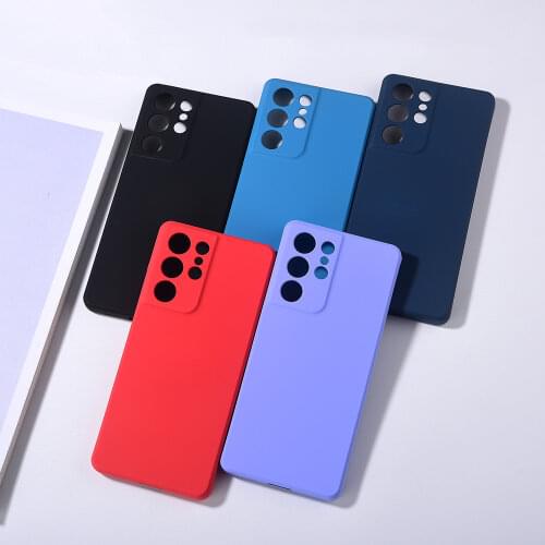 Original Liquid Silicone Phone Case For Samsung Note 20 Ultra S21 S20 FE 10Pro 9 8 S10 S9 S8 Plus S7 Camera Protector Soft Cover