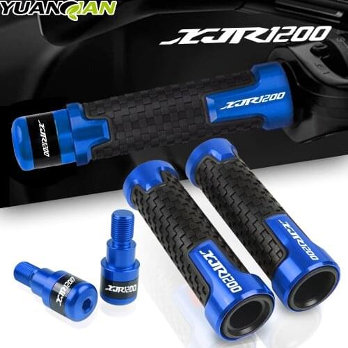 1 pair Motorcycle Aluminum Handlebar Hand Grips Handle Bar End Cap Cover For YAMAHA XJR1200 XJR 1200 1995-1998 1996 1997 xjr1200