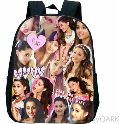 11 inch Ariana Grande School Bags Beautiful Popular Pattern Kids Kindergarten Backpack Fashion Kindergarten School Rucksack