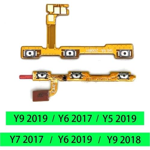 5PCS Volume Button Power Switch On Off Side Key Button Flex Cable For Huawei Y5 Y6 Y7 Y9 2018 2019 Y6P Y7P Y8S Y8P Y9S