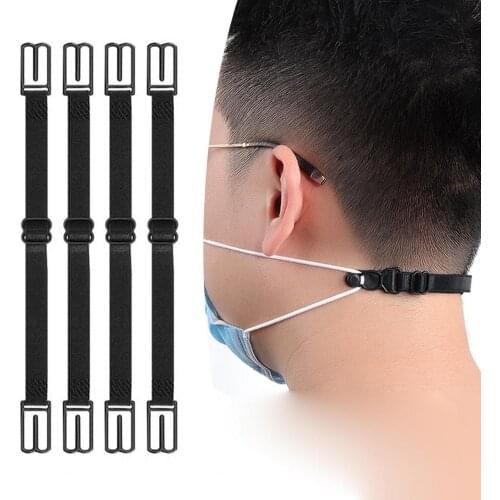 5Pcs/Set Face Cover Holder Adjustable Anti-Slip Elastic Face Cover Extension Bandage Belt Hook Masks Strap Extender Ear Hook Cli