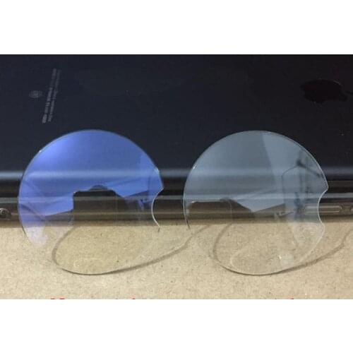 Double Dome Concave Transparent and Blue AR Coating Mineral Glass for Blue Baloon