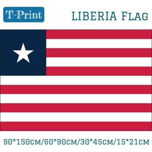 The Republic Of Liberia National Flag 3x5ft Banner Polyester 30*45cm Car Flag 90*150cm/60*90cm/15*21cm