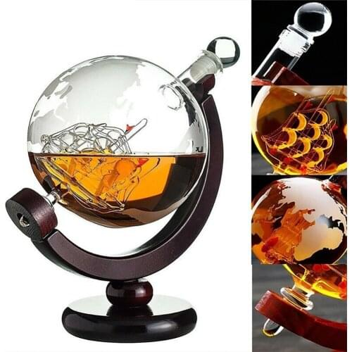 Globe Wine Decanter Glass Crystal Party Alcohol Dispenser Bar Glassware Vodka Whiskey Decanter Lead Free Pitcher Creative Gift