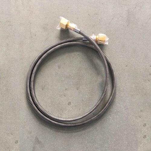 Oxygen nitrogen argon helium gas cylinder transfer tube high pressure stainless steel metal hose air hose G5/8 can customize