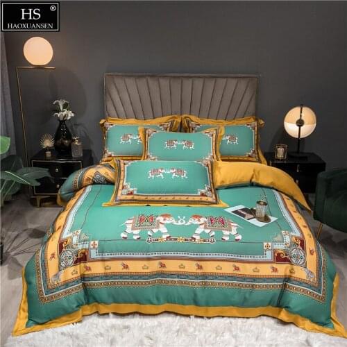 Two Elephants Striped Grid Tencel Lyocell Bedding Set Summer Thin Quilt Sheets Pillowcase Duvet Cover Lightweight Comforter