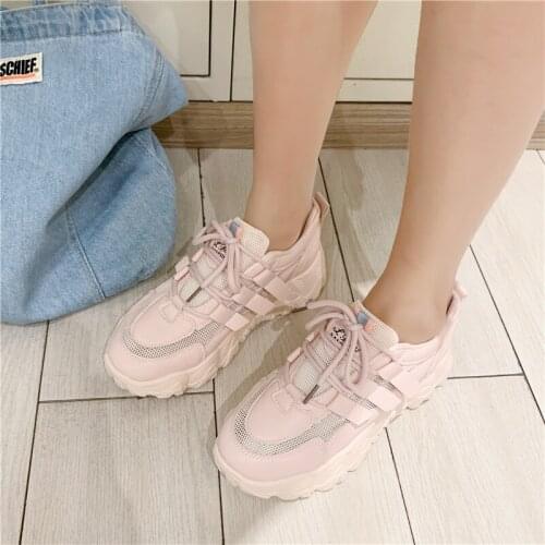 Sneakers Shoes Women Mesh Casual Platform Vulcanize Shoes Platform Sneakers Women Shoes Chunky Sneakers Dad Shoes Trainers Women