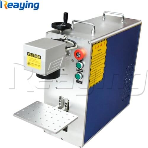Portable 30W Raycus Fiber Laser Machine Laser Engraver Printer Metal Marking Engraving 110*110mm Engraver