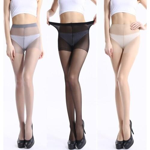 Summer Womens Ultra-Thin Stockings Translucent Sexy Tights Anti-Hooking Slim High Waist Breathable Pantyhose Female Hosiery