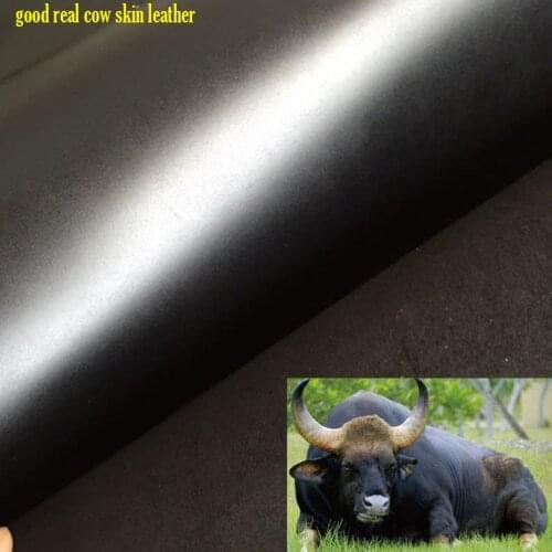 Good 2mm Thick Black Genuine Cow Leather Fabric Cow Skin Fabric Real Cow Leather Quilting Patchwork Sewing Diy Bag Material