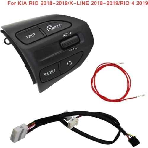 Multifunction Switch Steering Wheel Cruise Control Volume Bluetooth button For k2 RIO 4 Kia RIO 2018 2019 X-LINE