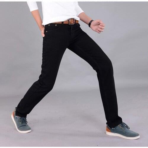 Fashion Black Color Slim Straight Leisure Casual Brand Jeans Men Hot Sale Denim Cotton Men Jeans 2021 New Free Shipping