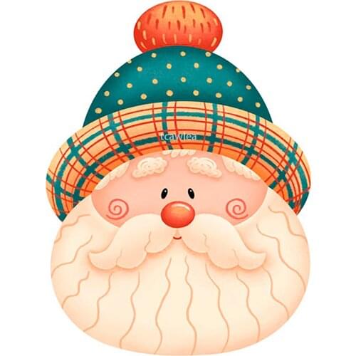 New Metal Dwarf Santa Head HatCutting Dies Stencils for Making Scrapbooking Paper Cards Embossing Cut Die