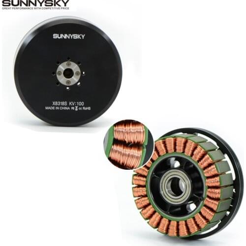 Original Sunnysky X8318S 100KV 120KV Brushless Motor Multi-rotor Motor for Plant Protection Machine RC Drone