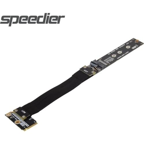 M.2 NVME SSD Flat Extension Cable Support PCIe 3.0 x4 High Speed Transmission 2230 To 2280 Riser Card Adapter M.2 M-Key Extender