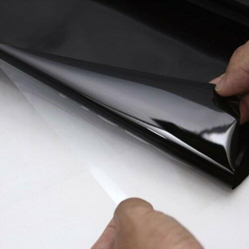 Strip Solar Film Sun Visor Tint Film Universal W/ Scraper 1 Roll Water-Resistant Windshield