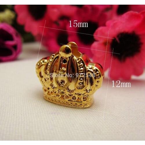 RJ92024,10pcs,Gold metal buttons,Cord End Rope button,Imperial crown buttons,garment accessories DIY materials