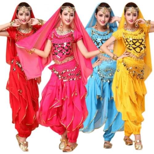 Luxury Indian Dance Costumes Sets Stage Performances Dress Orientale Belly Dance Costume Set For Women Oriental Dance Costumes