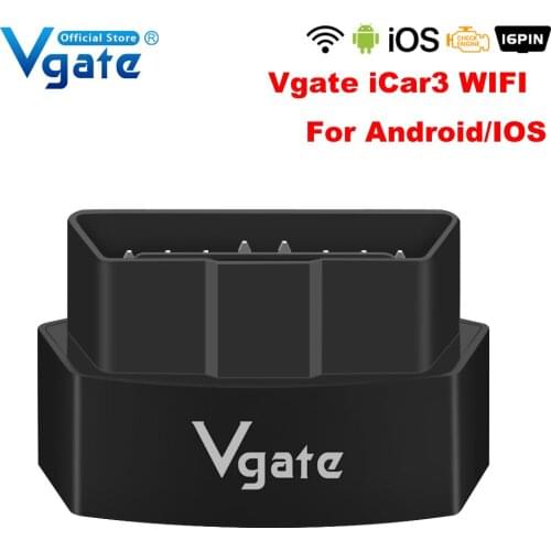 Vgate iCar 3 Code Reader ELM327 V2.1 WIFI Diagnostic Tool Support OBD2 Protocol Car ELM327 Scanner WIFI iCar3 for IOS/Android