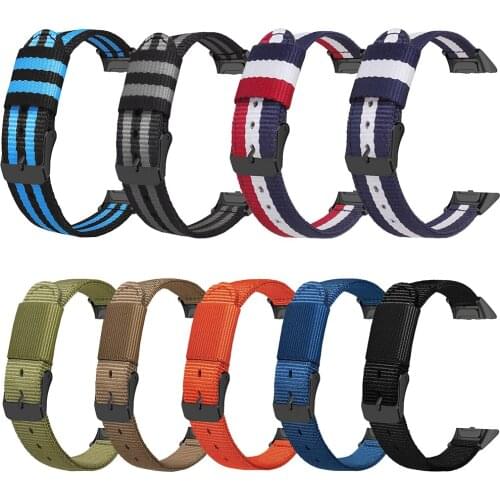For Samsung Galaxy Fit SM-R370 Nylon Replacement Strap For Men Women Adjustable Sport Watchbands Casual Breathable Strap