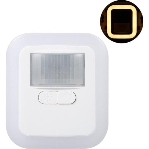 LED Motion Sensor Night Light Plug-in Wall Night Lamp with Brightness Time Adjustable for Living Room Bedroom Stairs Night Light