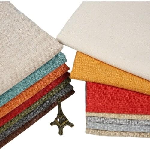 Wide 148cm Natural Grey Linen Look Sofa Car Heavy Weight Upholstery Fabric Stores For Chairs Cushion Material By the Yard