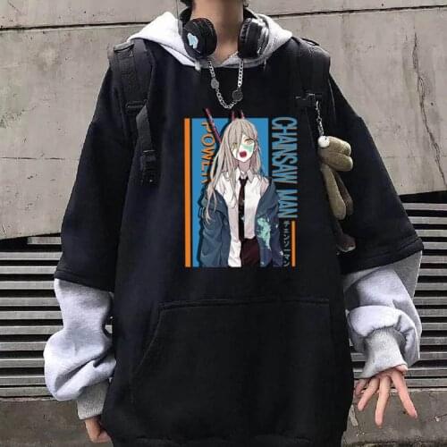 Unisex Hoodie Chainsaw Man Loose and Casual Pullover Harajuku Hoodies