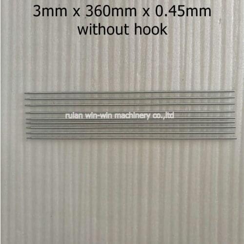 500pcs 3mm x 360mm x 0.45mm extension spring without hook for bag making machine