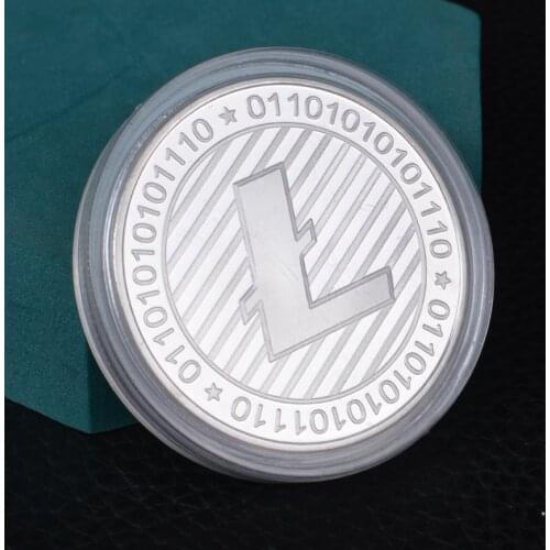 Litecoin Virtual Metal Commemorative Coin Plus Packaging Box Collectible Coin Cryptocurrency