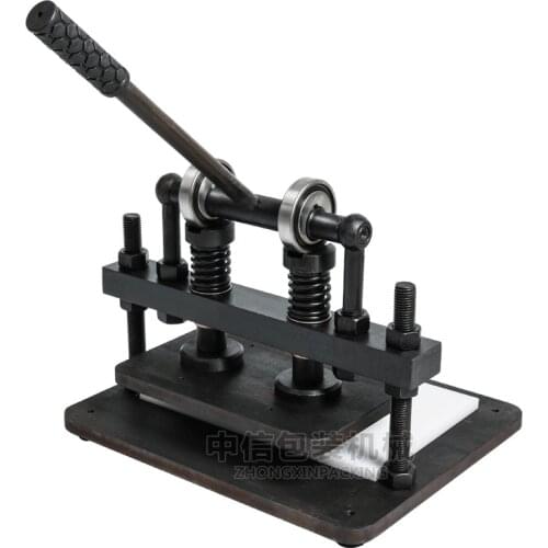 2612cm Manual Leather Die Cutting Machine with Double Wheel for Leathercraft Handmade Gift PVC EVA Sheet Leather Die Cutter