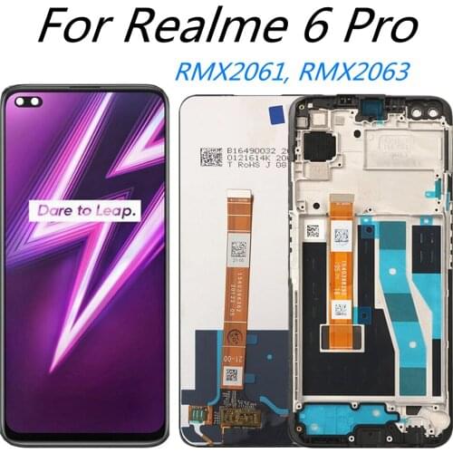For Realme 6 Pro RMX2061, RMX2063 LCD Display Touch Panel Digitizer Screen Replacement Parts