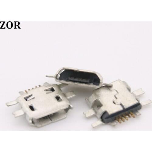 100pcs Micro USB 5Pin Jack Connector Socket Data Charging Port Tail Plug For Nokia N97 E52 E55 N8 Mobile Phone Mini USB Jack