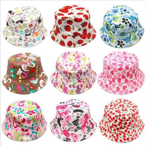 2021 Fashion Baby Sun Hat Kids Beach Caps Lovely Cartoon Children Boy Girl Fisherman Hat Baby Summer Casual Hat