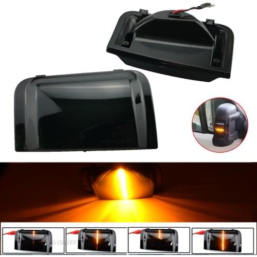 2X For Peugeot Boxer Fiat Ducato Citroen Jumper 2016-2019 Car Side Rearview Mirror Turn Signal Light Dynamic Blinker Indicator