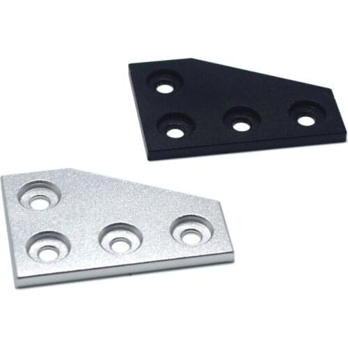4 hole 90 degree Joining Plate v slot industrial aluminum profiles L shape joining plate for v slot aluminum profile