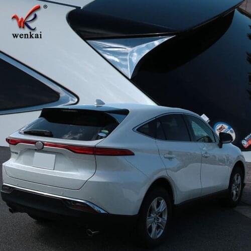 Accessories For Toyota Harrier Venza 2020 2021 Rear Spoiler Window Triangular Trim Sticker ABS Chrome